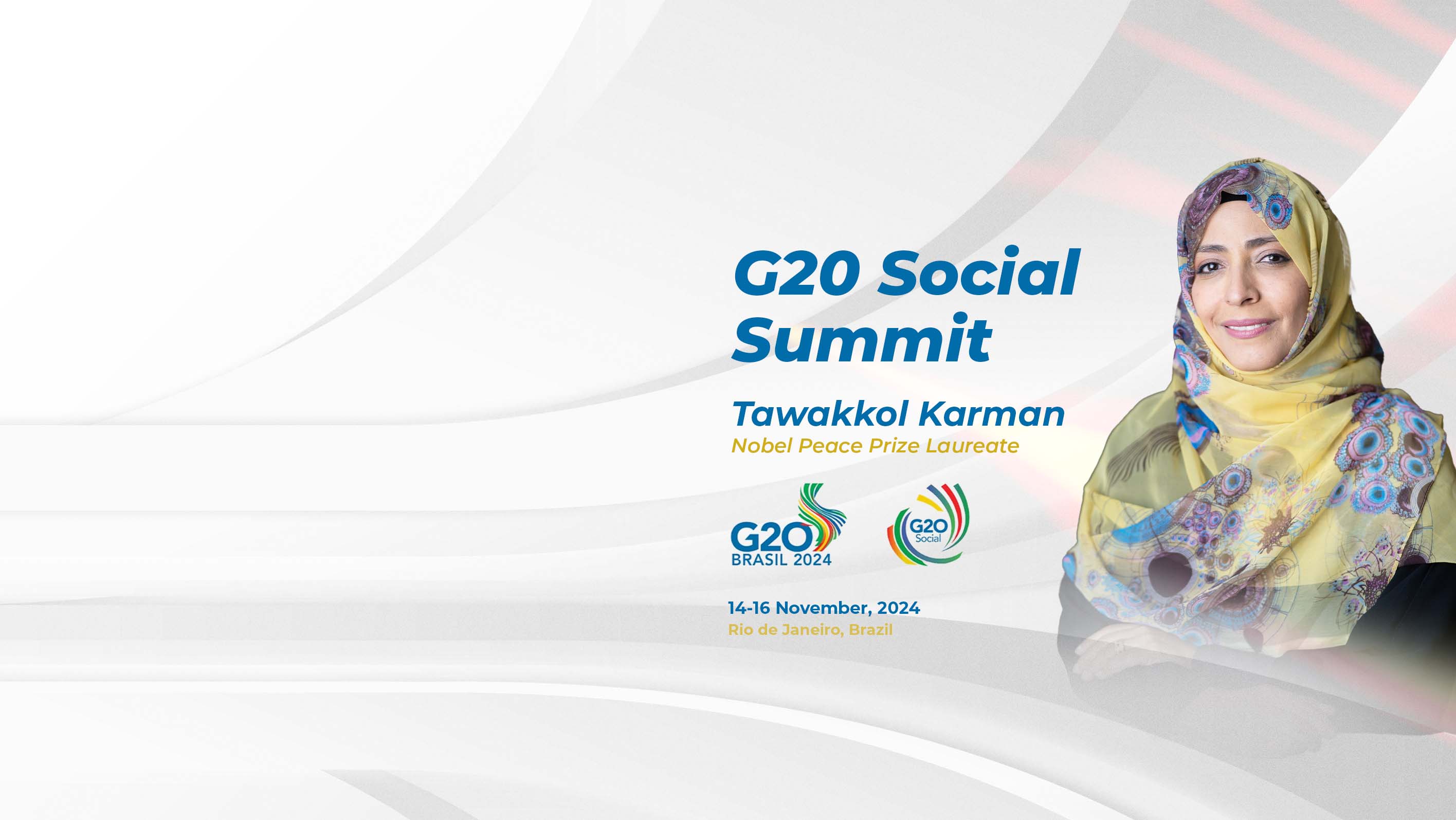 Nobel laureate to take part at G20 Social Summit in Rio